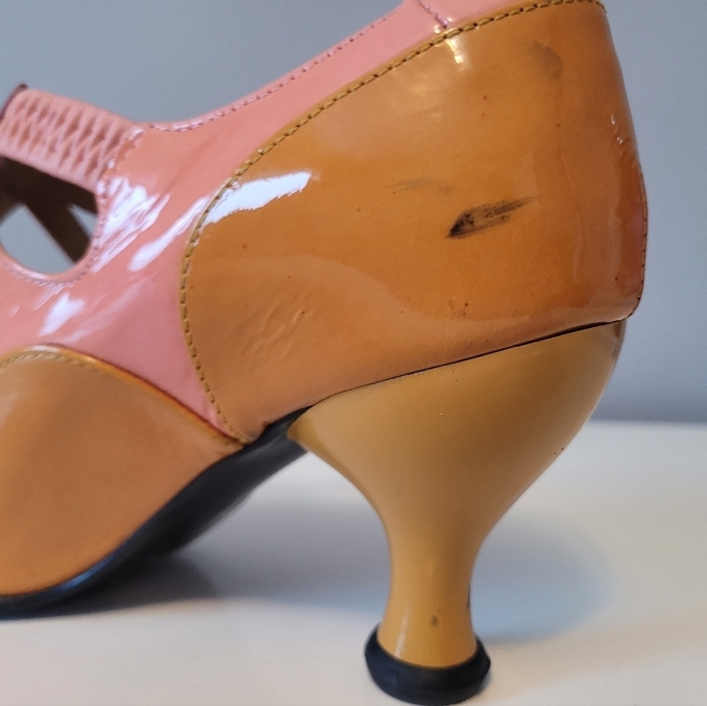 Fluevog Bellevue Pearl Hart Criss Crossed Mary Jane Heel, GUC, Size 7.5 - Picture 13 of 16